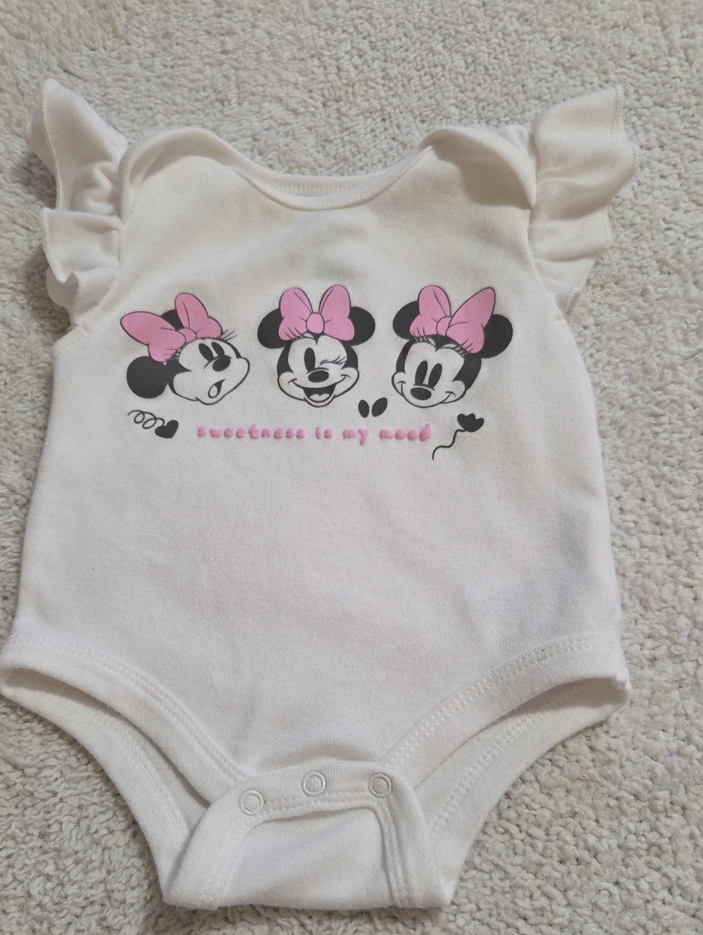 DISNEY BABY MINNIE MOUSE ONESIE